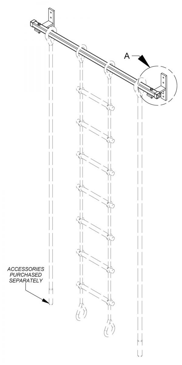 Wall Mounted Hanging Bars WHB Jammar MFG