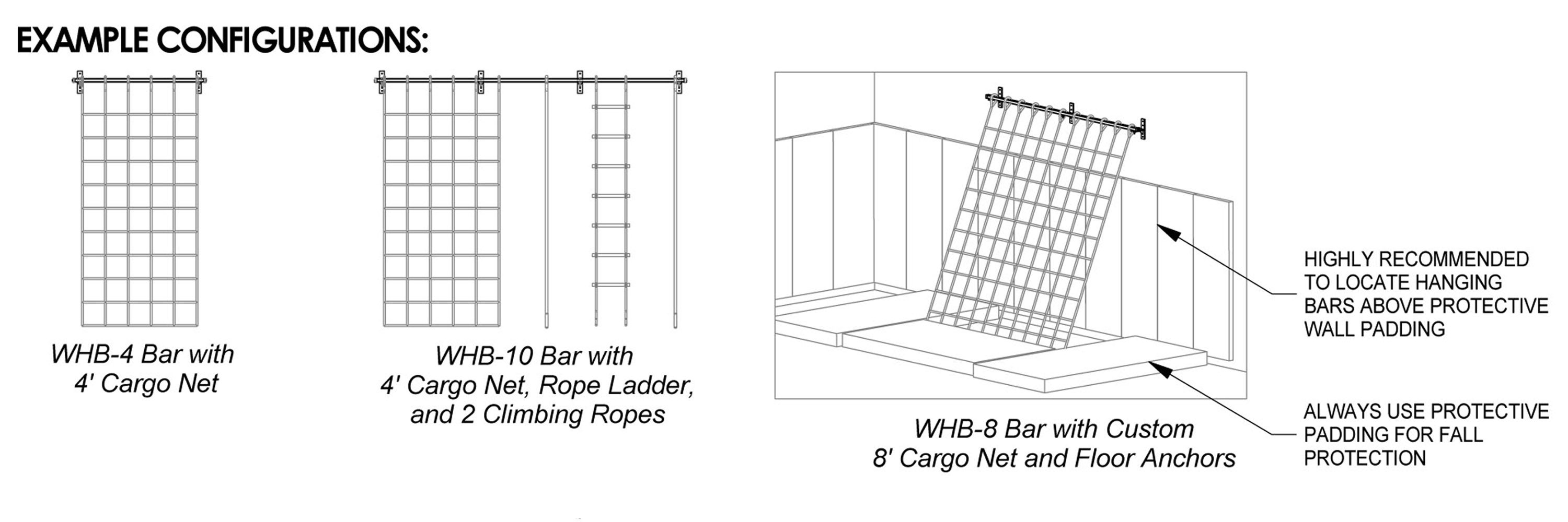 Wall Hanging Bar Product Specifications | WHB Series